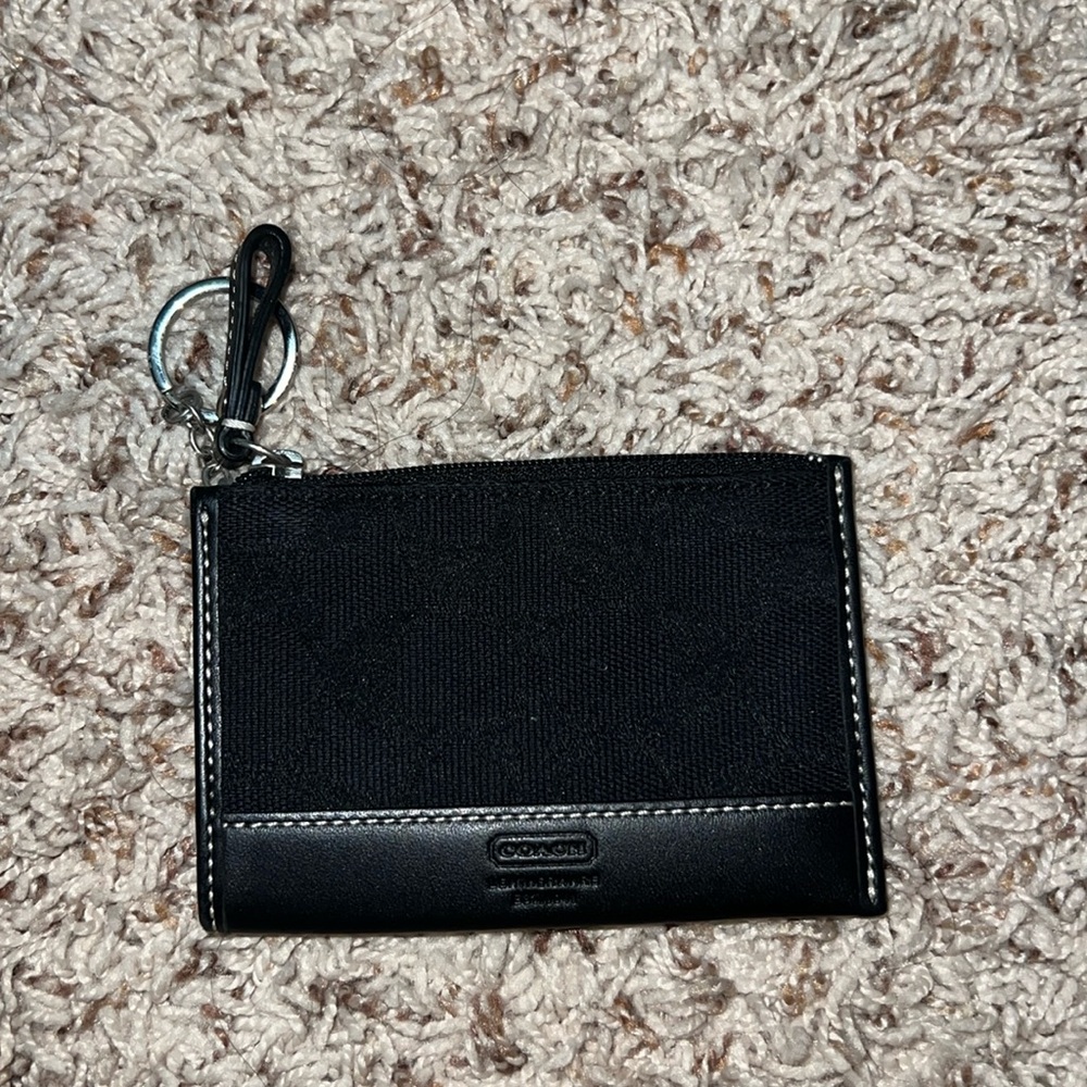 Coach coin wallet in black